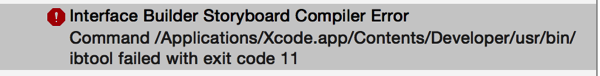 Xcode error 02